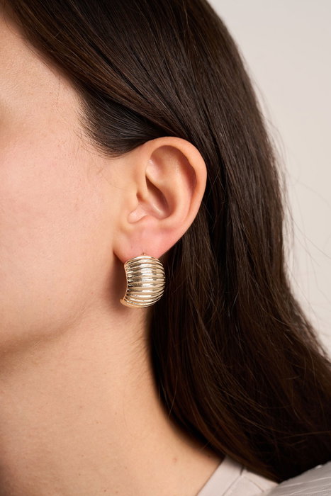 Heliophilia Silver Pendientes de Oro con Recubrimiento de Laca